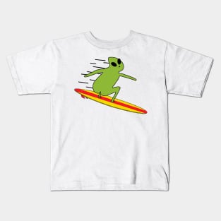 Alien surfing Kids T-Shirt